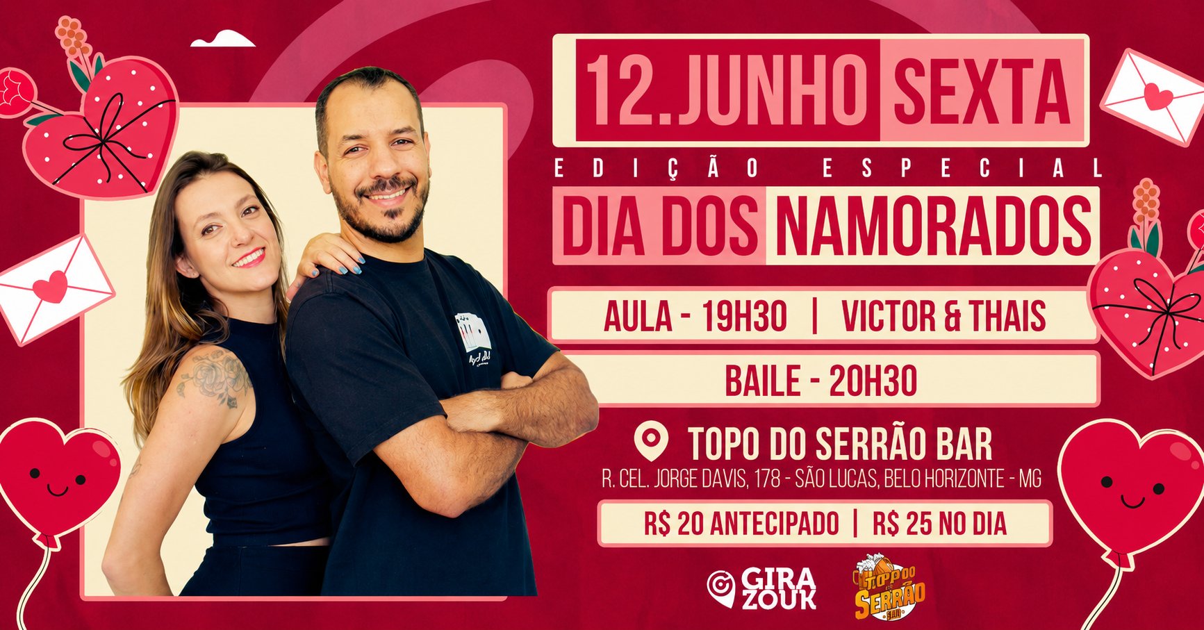 Dia dos namorados com Gira Zouk