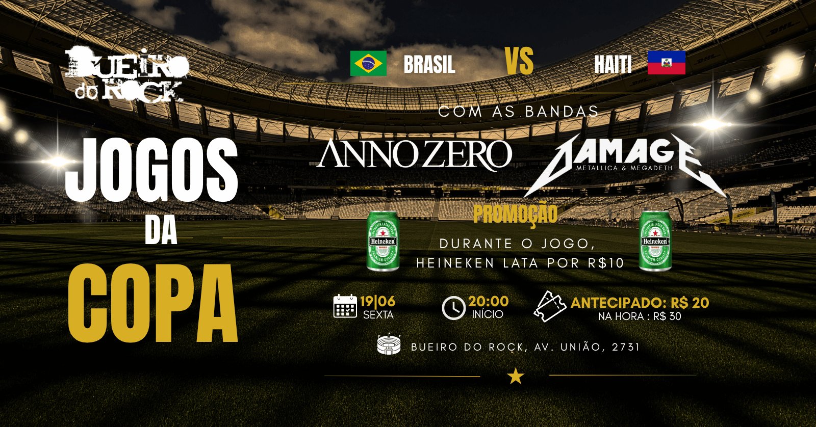 Bueiro do Rock nos Jogos da Copa: Anno Zero + Damage