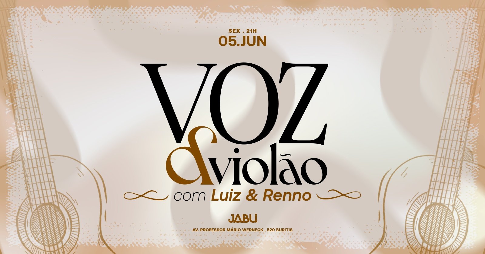 Voz e Violão Luiz & Renno| 05/06