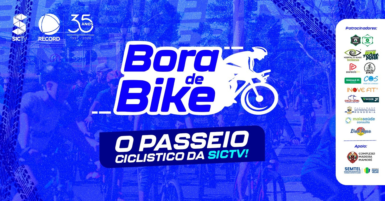 Bora de Bike. Sic Tv Há 35 Anos, a Tv Que É a Cara de Rondônia.