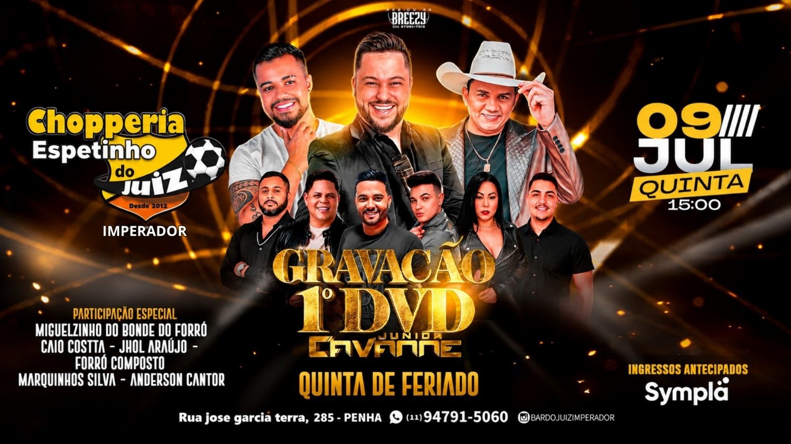 Juiz Imperador Gravação do 1° Dvd Junior Cavanne
