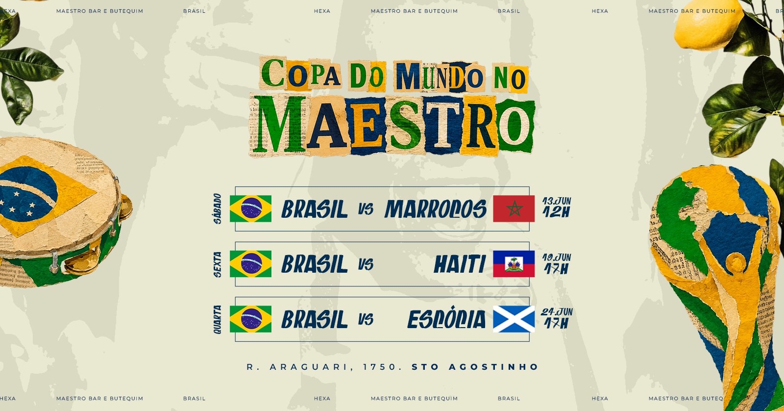 Copa do mundo no Samba do maestro !