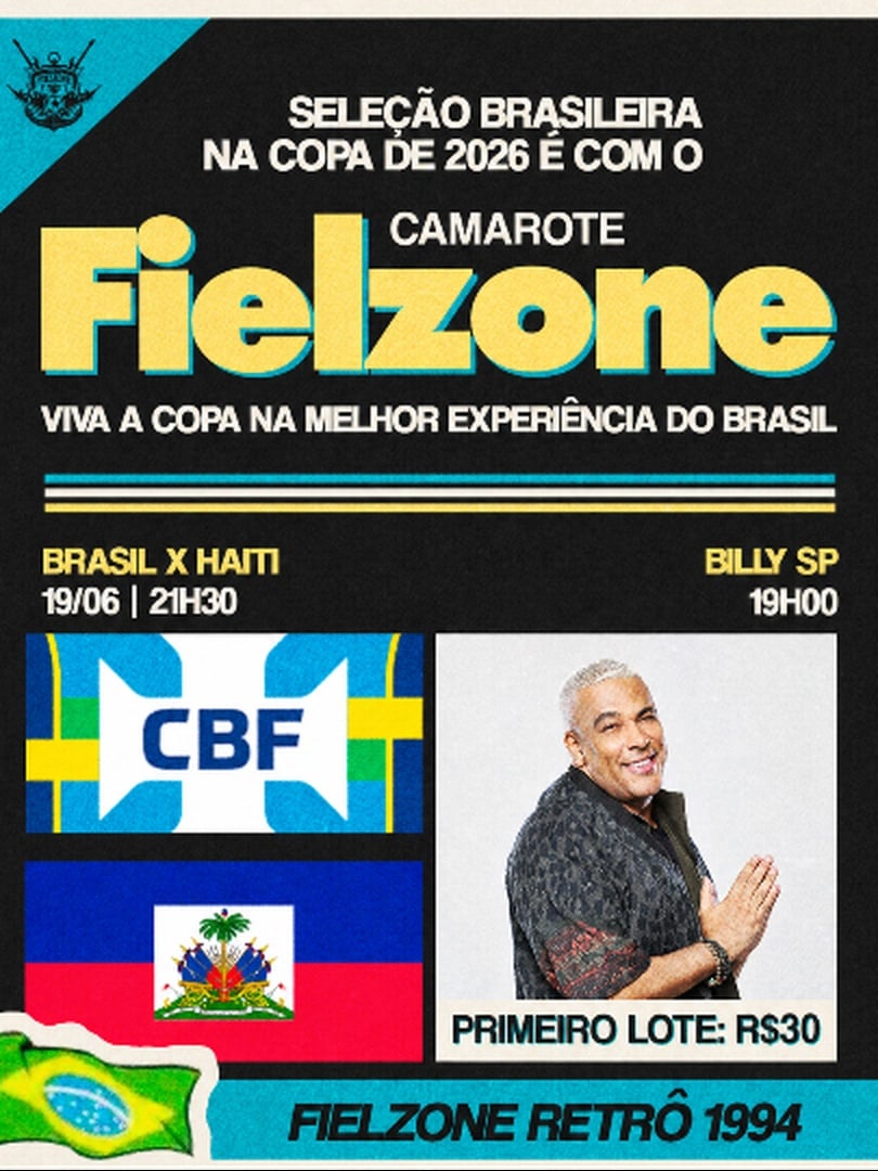 Brasil x Haiti • Copa 2026 Fielzone Retrô 1994