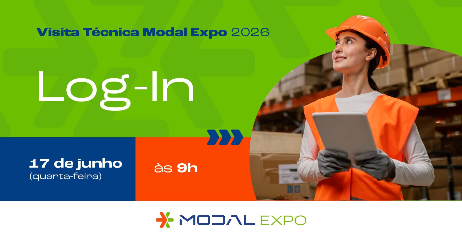 Modal Expo 2026 | Visita Técnica: Log In