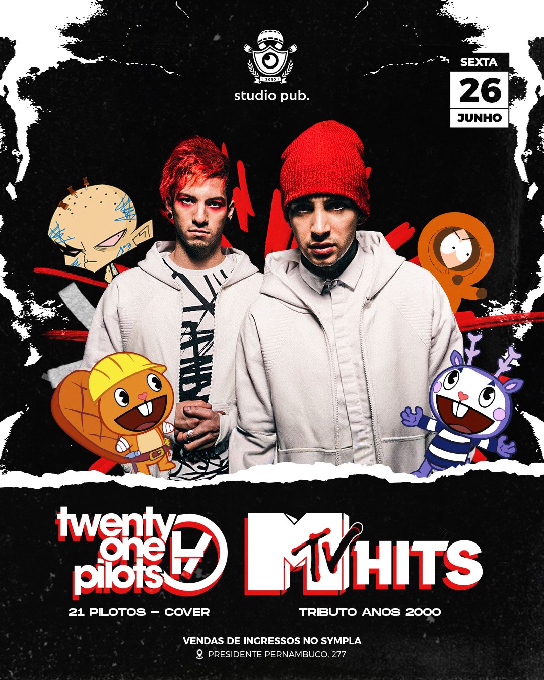 Mtv Hits + Twenty One Pilots Cover @studiopub 26/06