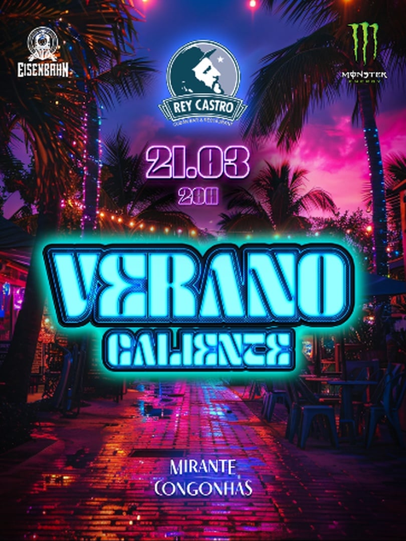 Flyer - VERANO CALIENTE - REY CASTRO 2026