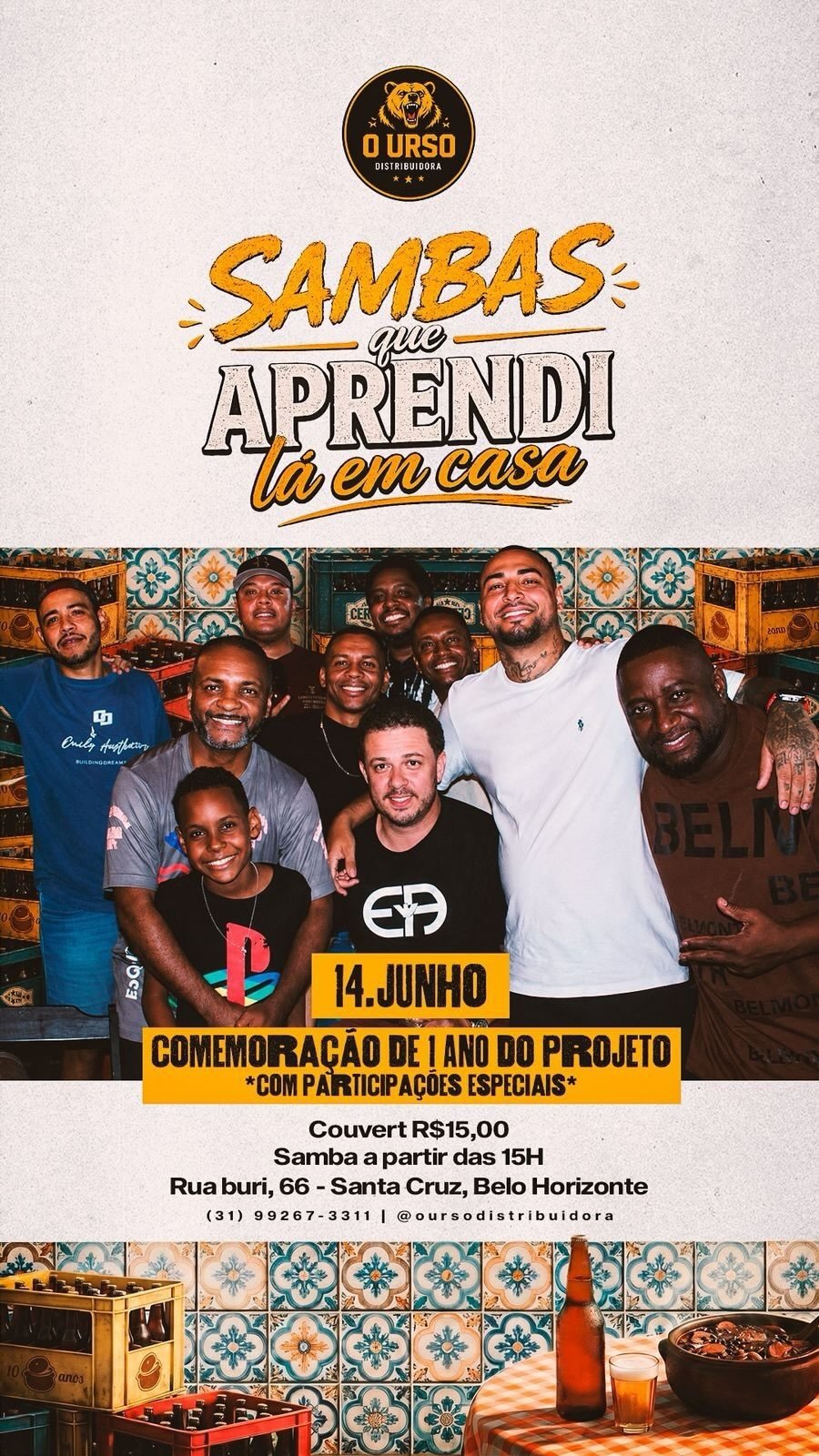 Projeto: Sambas que Aprendi Lá em Casa edição de aniversário de 1 ano (Parte 1)