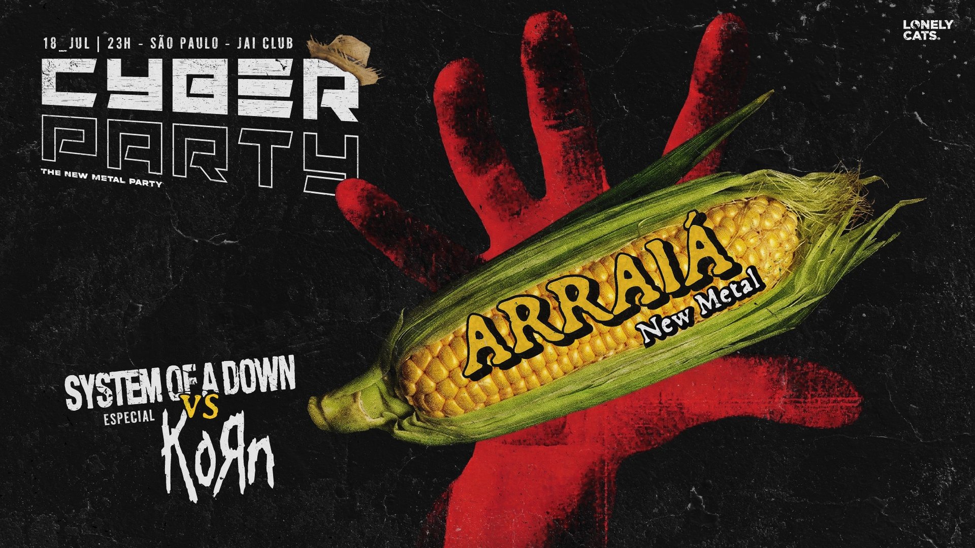 Cyberparty Arraiá System Of a Down X Korn
