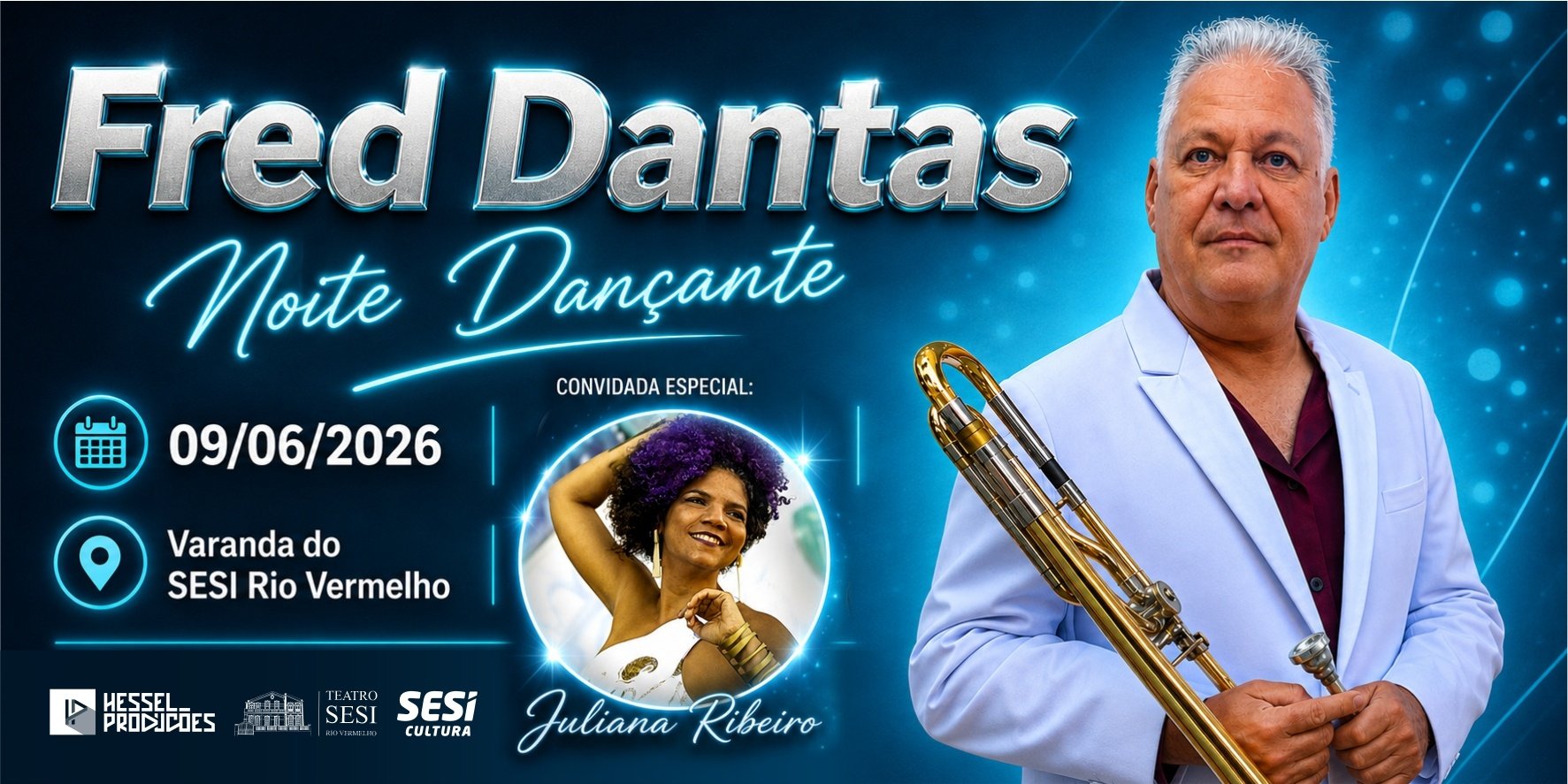 Noite Dançante com o maestro Fred Dantas celebra a dança de salão na Varanda do SESI