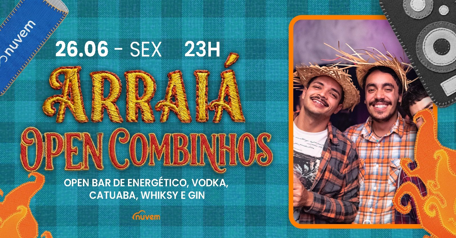Arraiá OPEN Combinhos 26/6