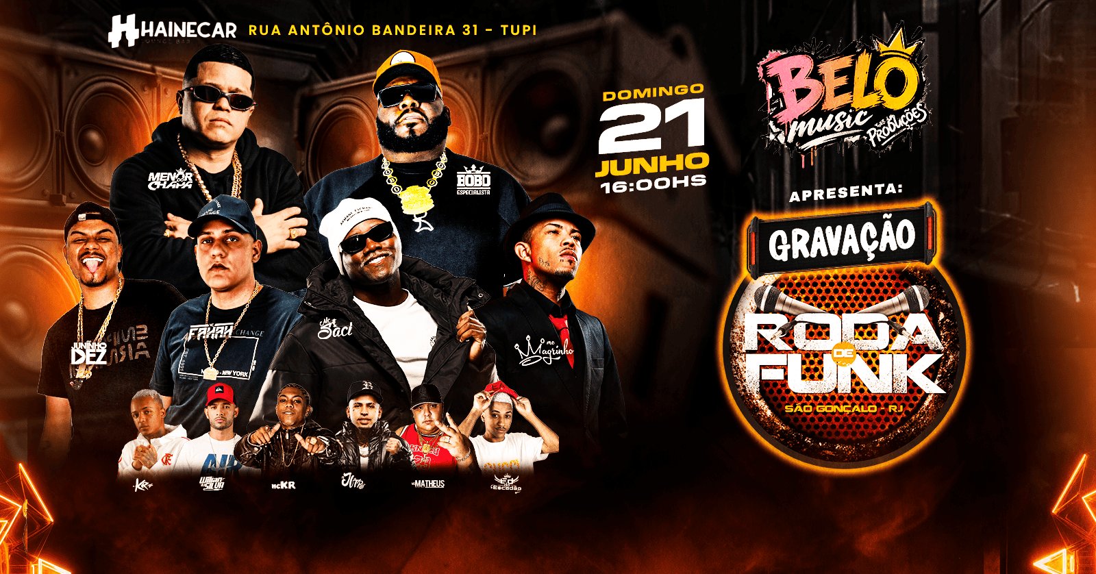Roda de Funk Dia 21 De Junho No Hainicar