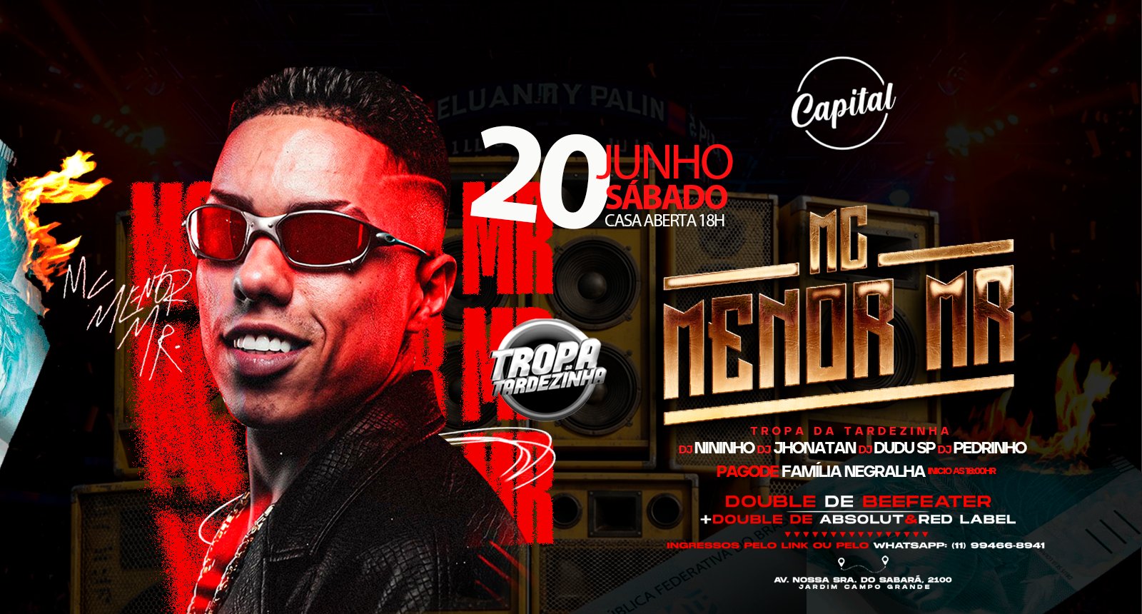 Mc Menor Mr | Sábado Dia 19 de Junho o Capital