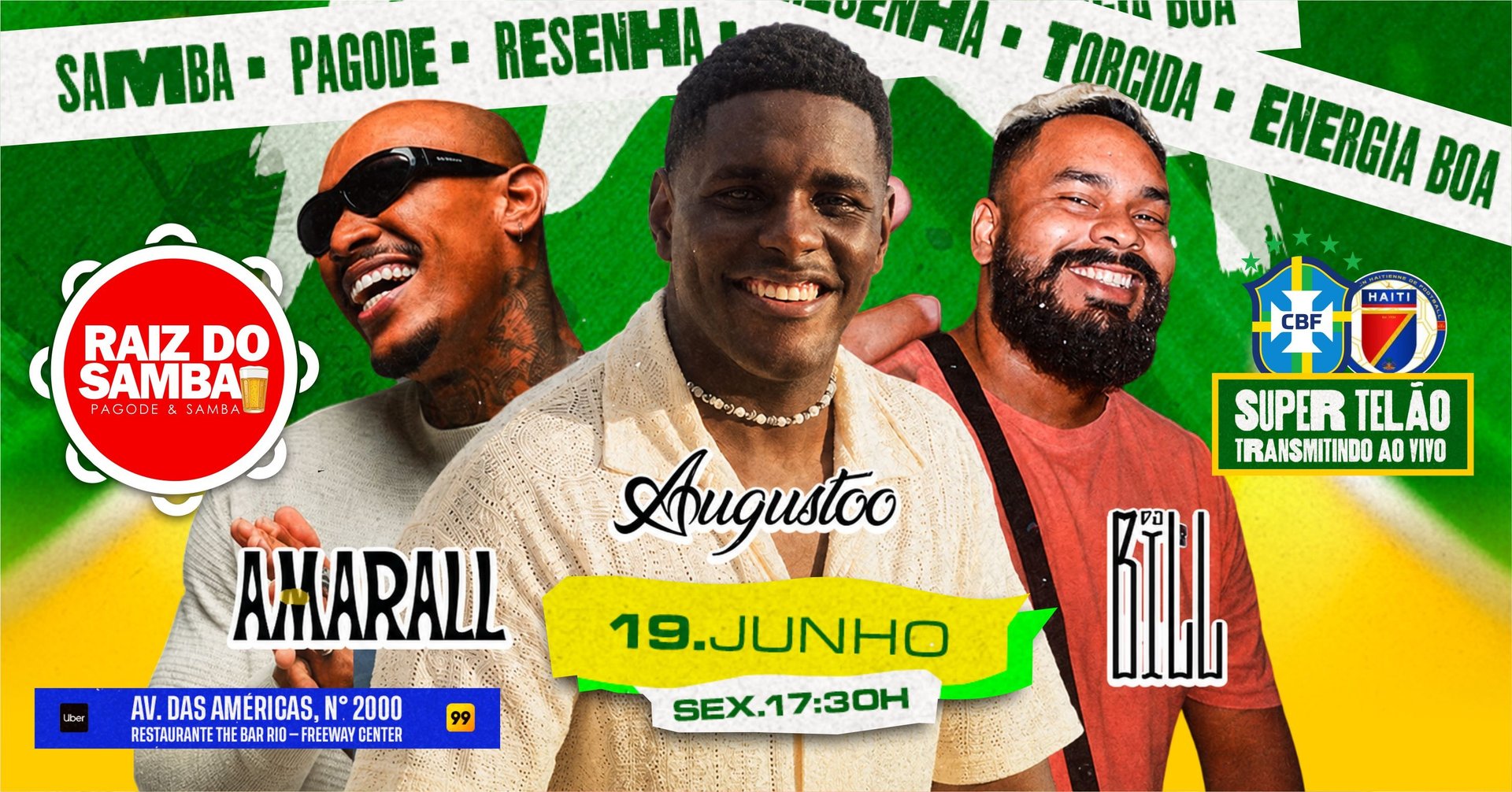 Raiz do Samba Cantor Augusto convida Amarall