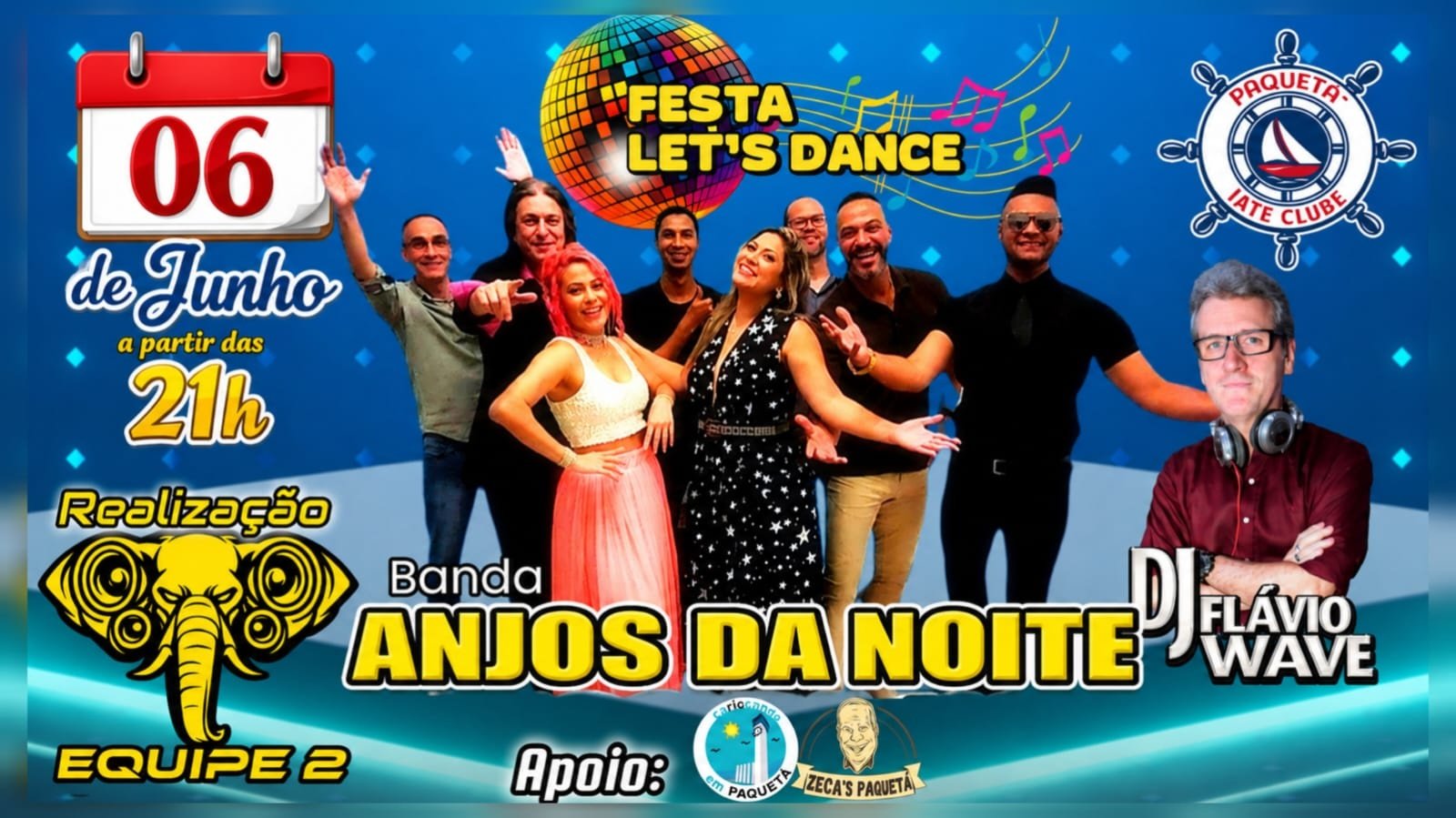 Banda Anjos da Noite Festa Let's Dance
