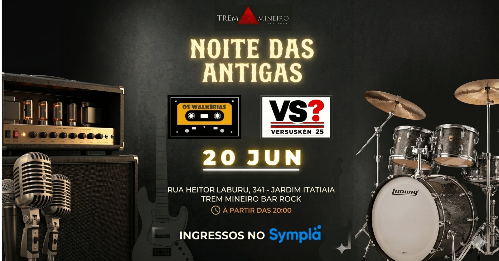 Noite das Antigas Os Walkirias e Versuskén no Trem Mineiro
