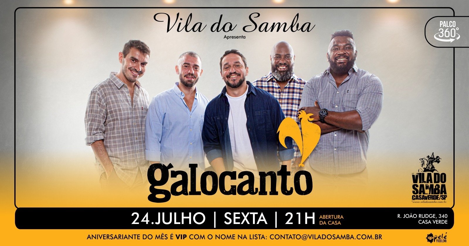 Galo Cantô na Vila do Samba