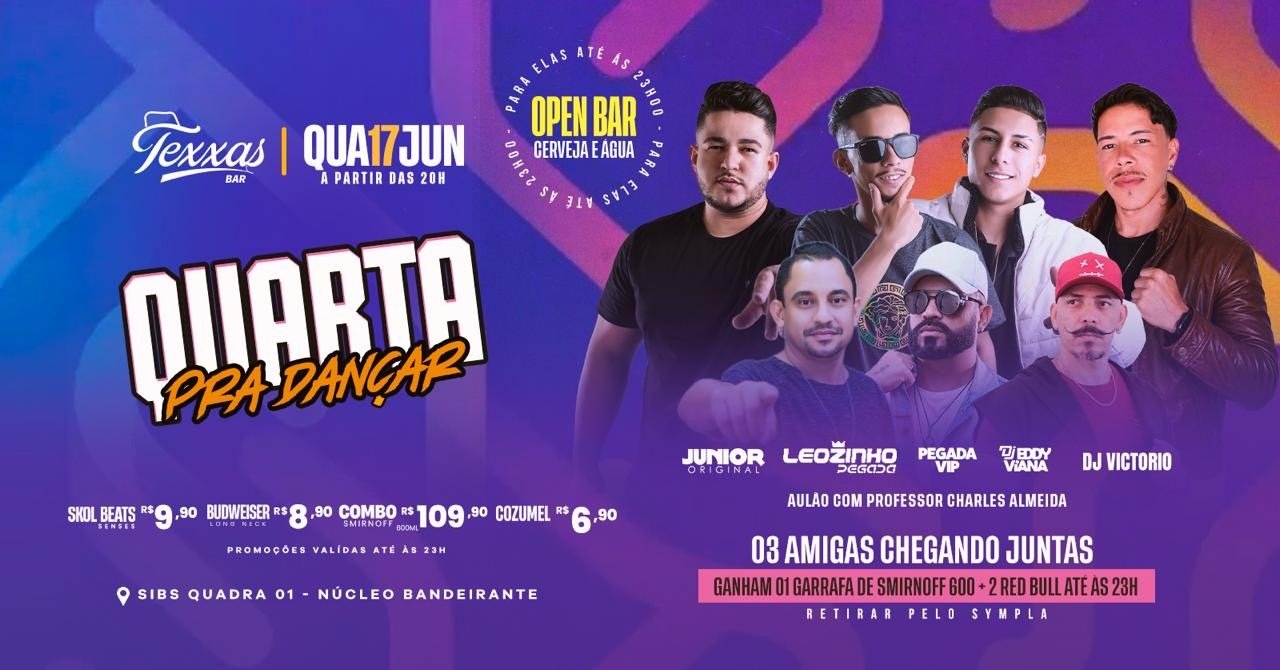 Texxas Bar | Quarta Pra Dançar | Junior Original e Convidados