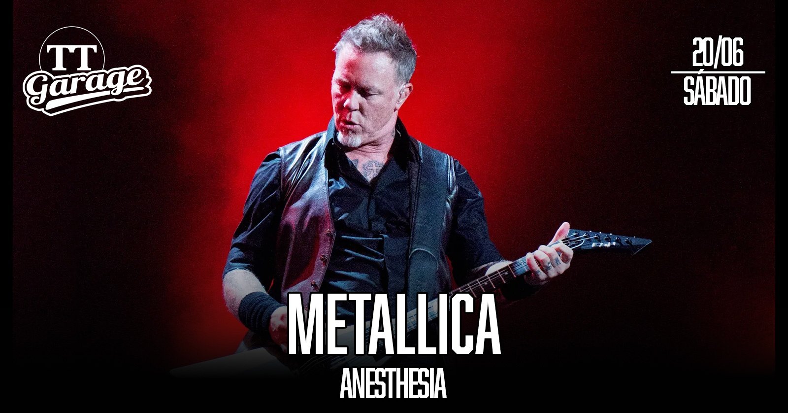 Tributo Metallica com a banda Anesthesia Sábado 20/06