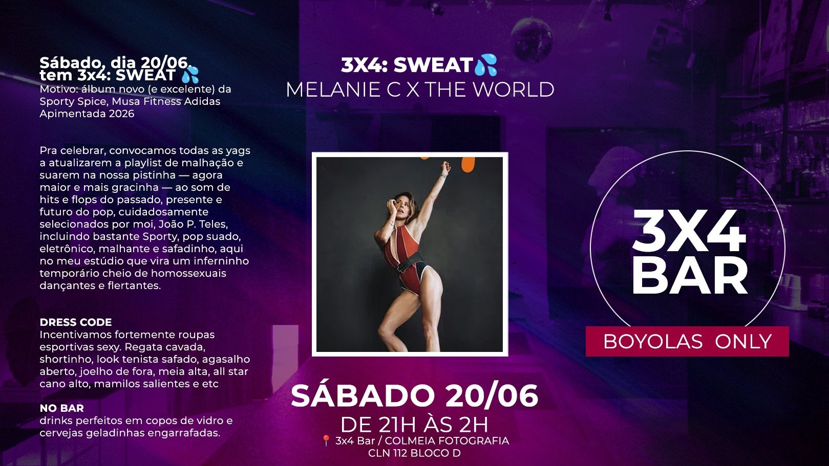 3x4 Sweat // Melanie C X The World