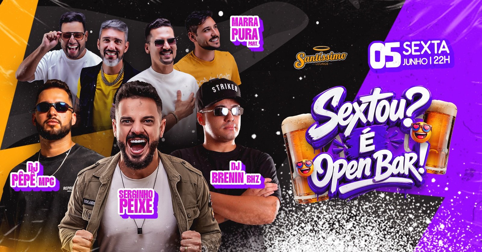 Sextou ? é Open Bar 05.06 Santissimo Lounge