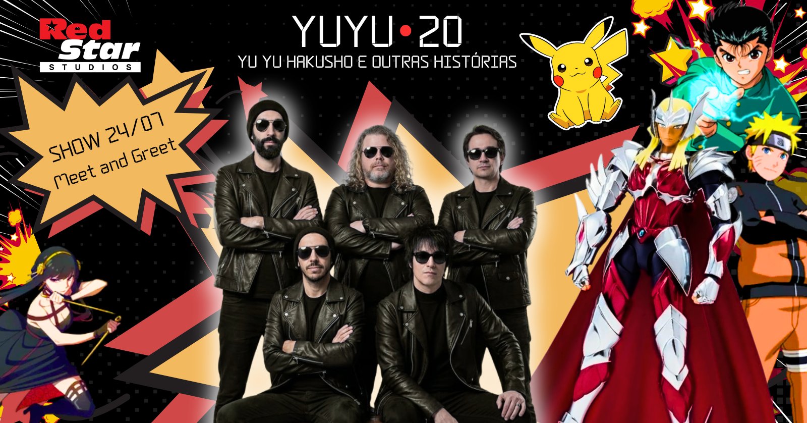 Yu Yu Hakusho e Outras Histórias Yuyu20 tour 2026