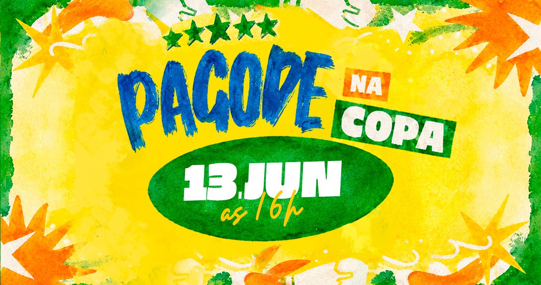 Pagode no Paraíso: edição na Copa! c/ Gabi Nunes, Belinho e Transmissão do Jogo do Brasil