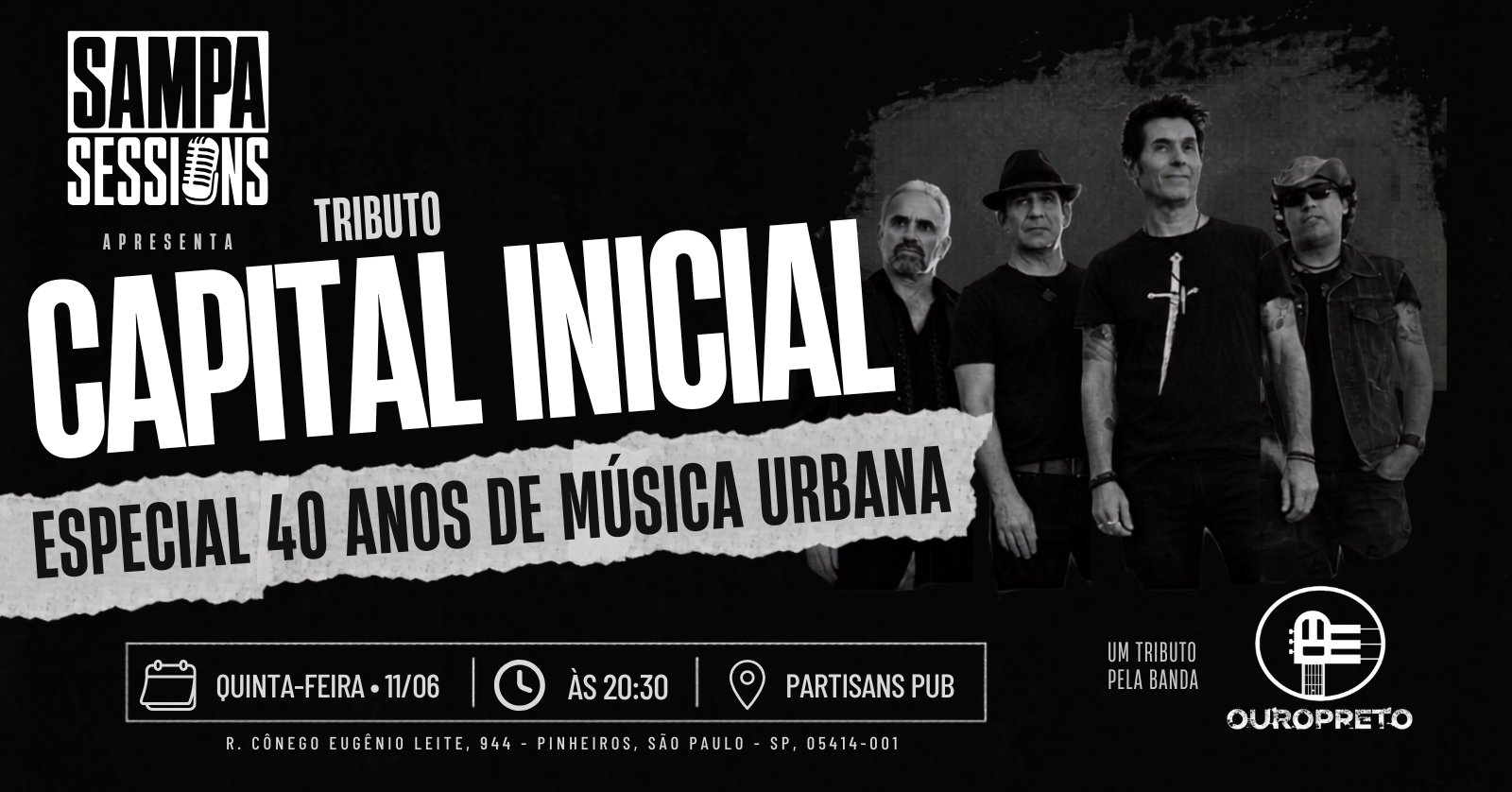 Sampa Sessions: Tributo Capital Inicial: Especial 40 Anos de Música Urbana Por Banda Ouro Preto