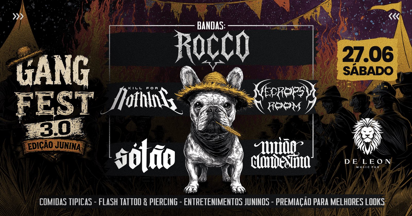 Gang Fest 3.0 | Edição Festa Junina | 27 de Junho | Sábado