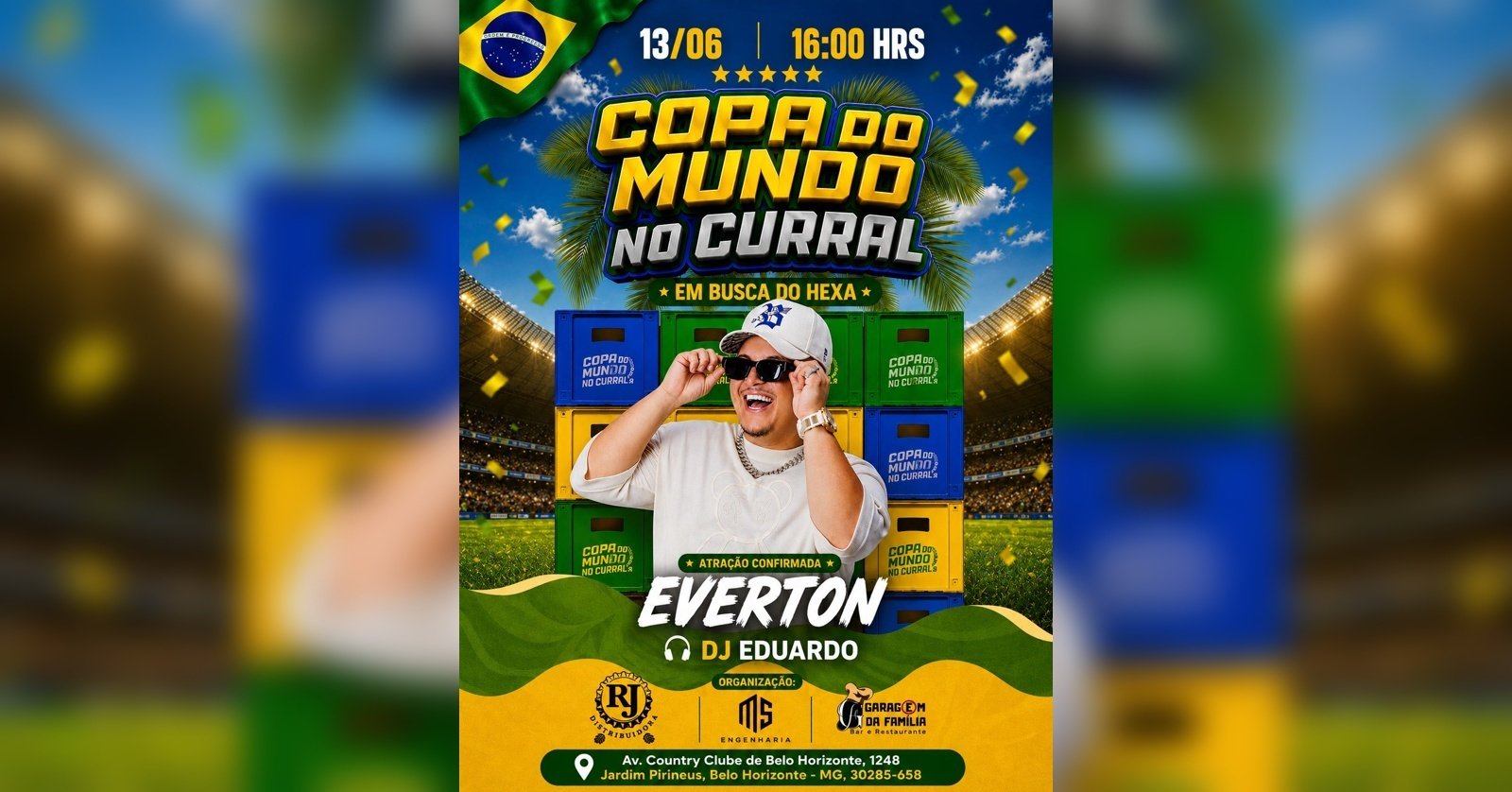 Copa do Mundo no Curral em Busca do Hexa!