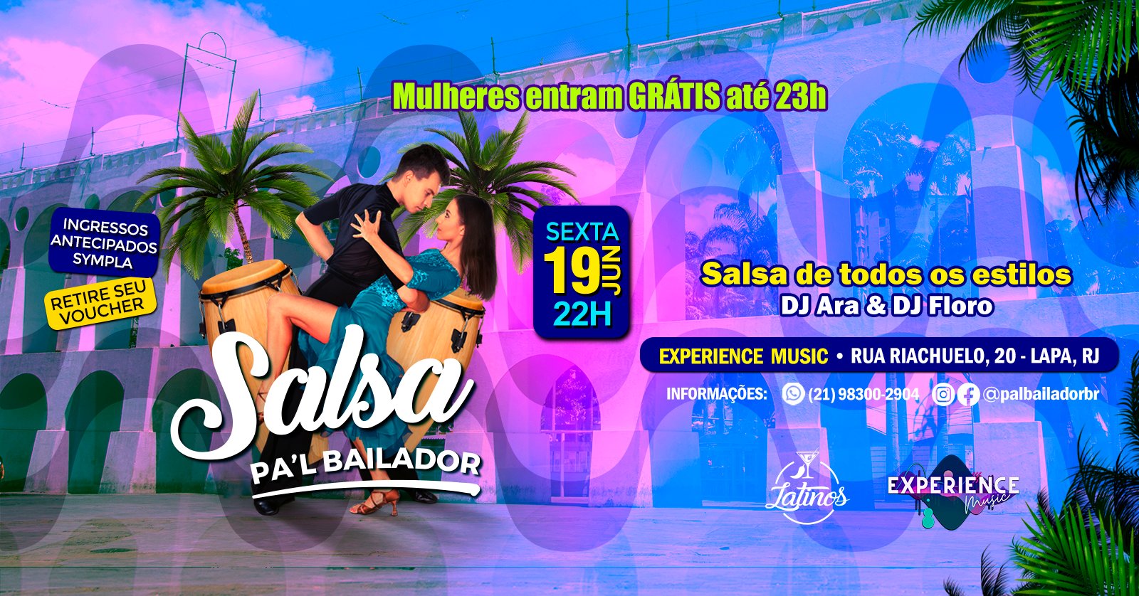 Salsa! Pal Bailador | Sexta 19 Junho | Lapa | Experience Music