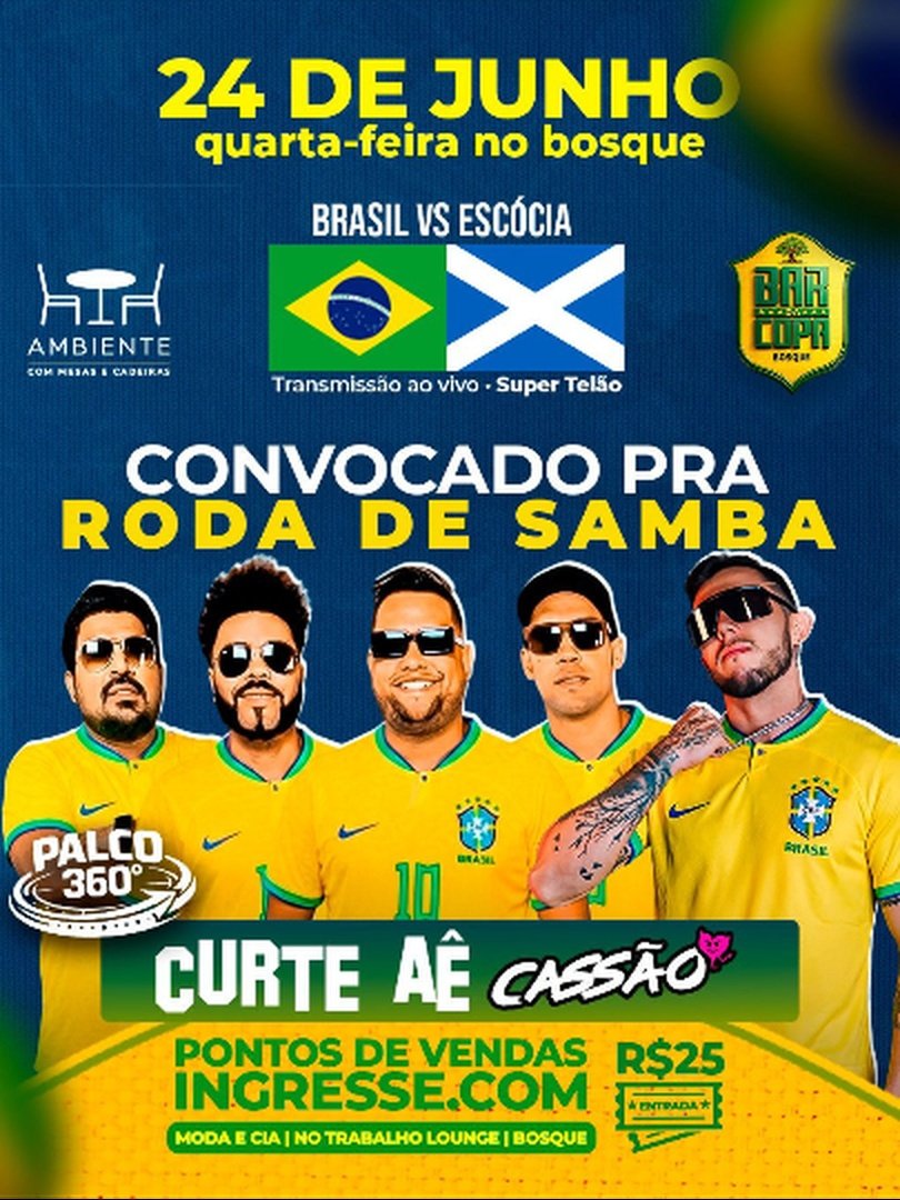 Bar da Copa no Bosque 24.06 Brasil vs. Escócia