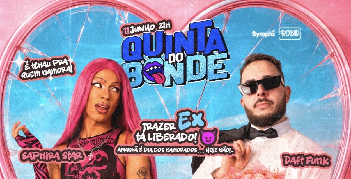 Quinta do bonde é tchau pra quem namora