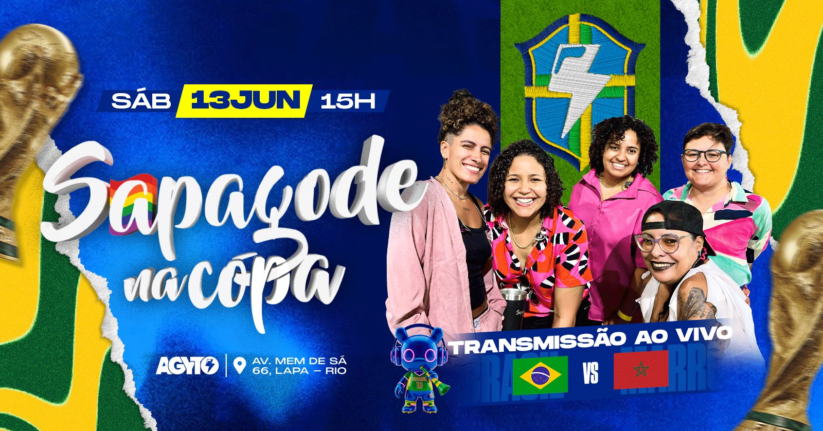 Sapagode na Copa do Mundo Centro do Rio