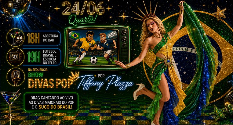 Tiffany Plazza Canta "divas do Pop" 24.06 20h30min