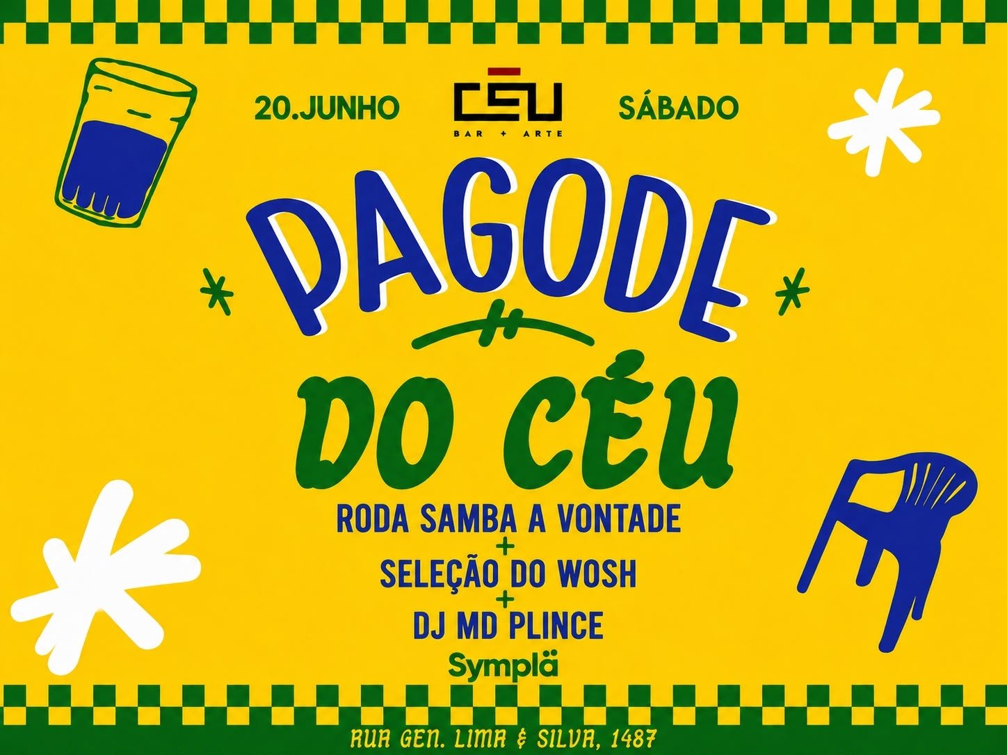 PAGODE DO CÉU // Sábado, 20 de Junho // Seleção do Woshi + Roda Samba à Vontade