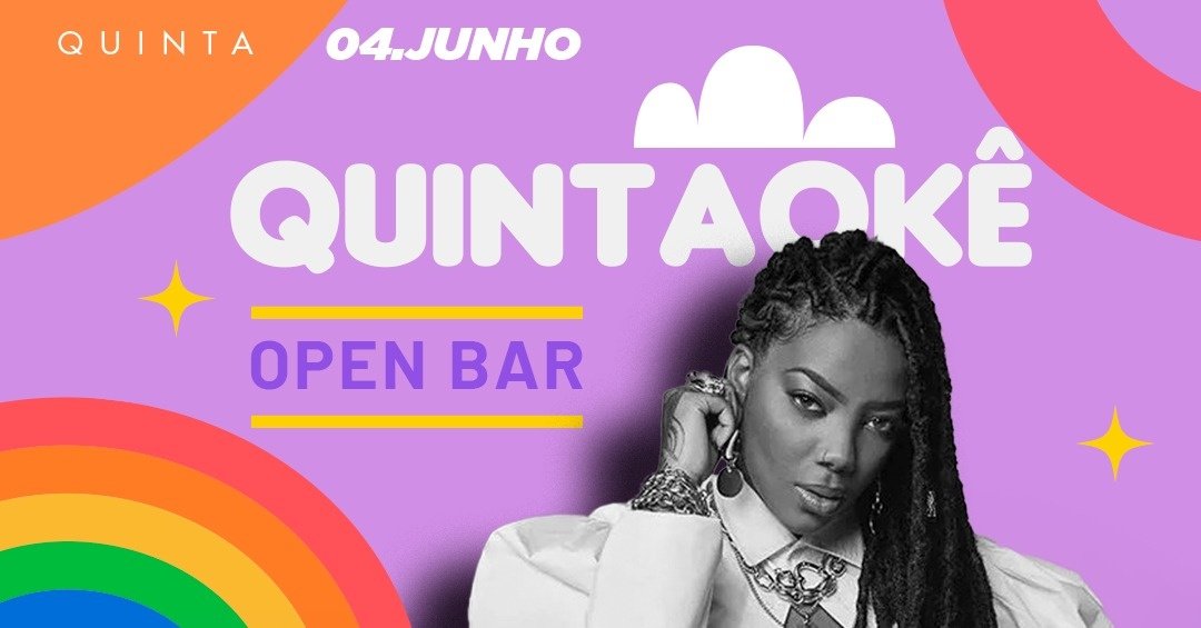Bofetada Quintaokê 04/06 Open Bar $40
