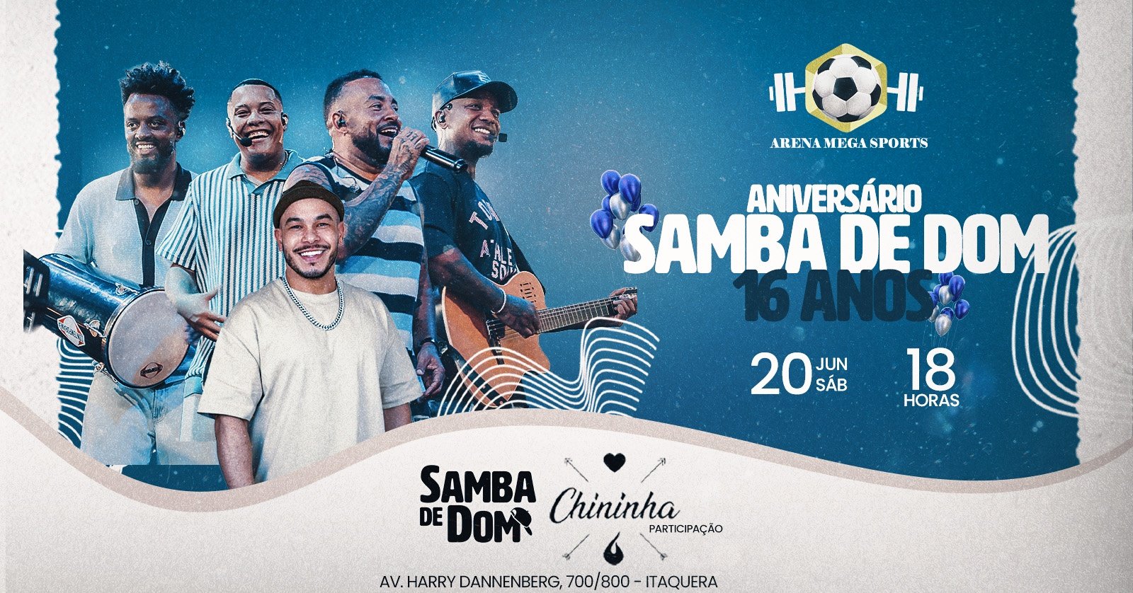 Aniversário Samba de Dom 16 Anos