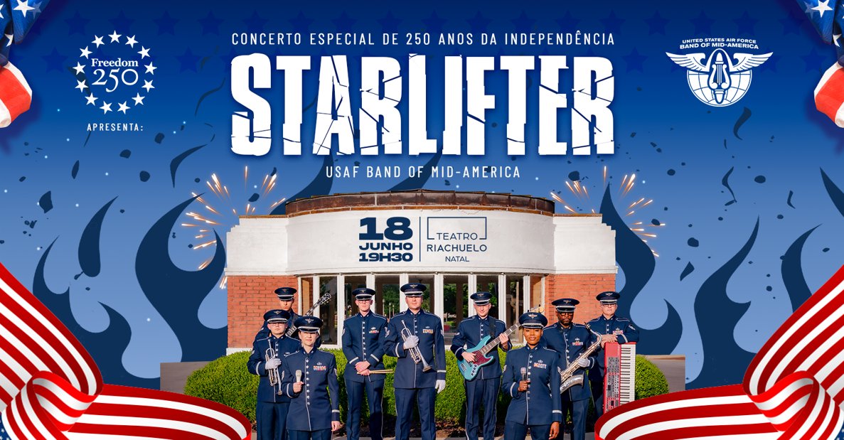 Freedom 250 . Concerto Especial STARLIFTER USAF Band of Mid America