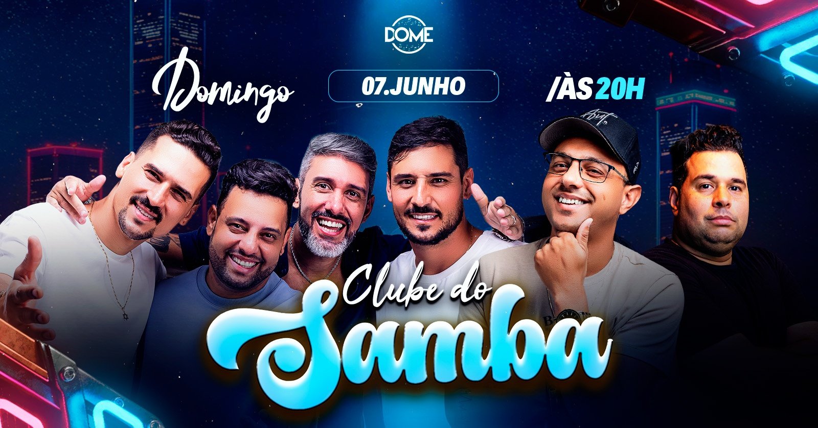 Clube do Samba | Domingo | 07/06 | 20 Hrs