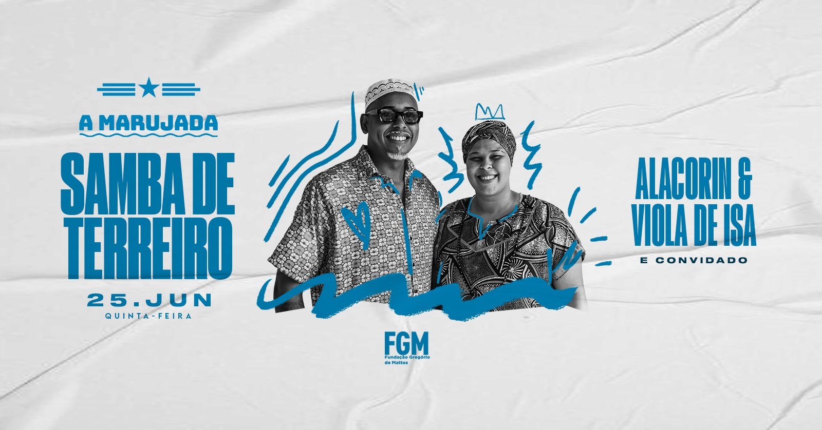 SAMBA DE TERREIRO: Alacorin & Viola de Isa (20h a 1h)
