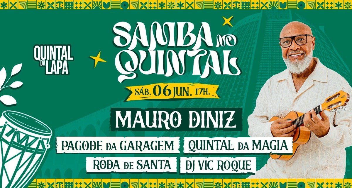 SAMBA NO QUINTAL Mauro Diniz, Quintal da Magia, Pagode da Garagem, Roda de Santa