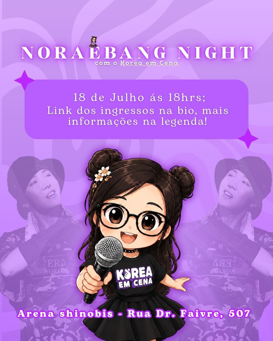 Noraebang Night com korea em cena