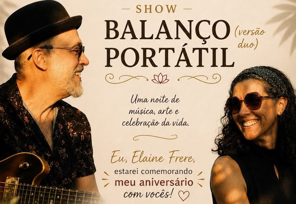 Balanço Portátil Visita Marisa, Gal e Marina
