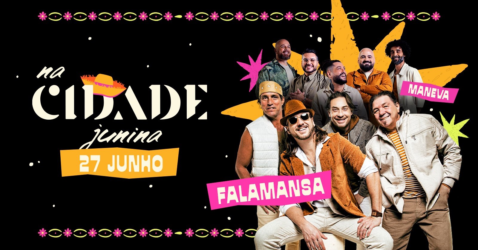 na Cidade Junina Falamansa e Maneva