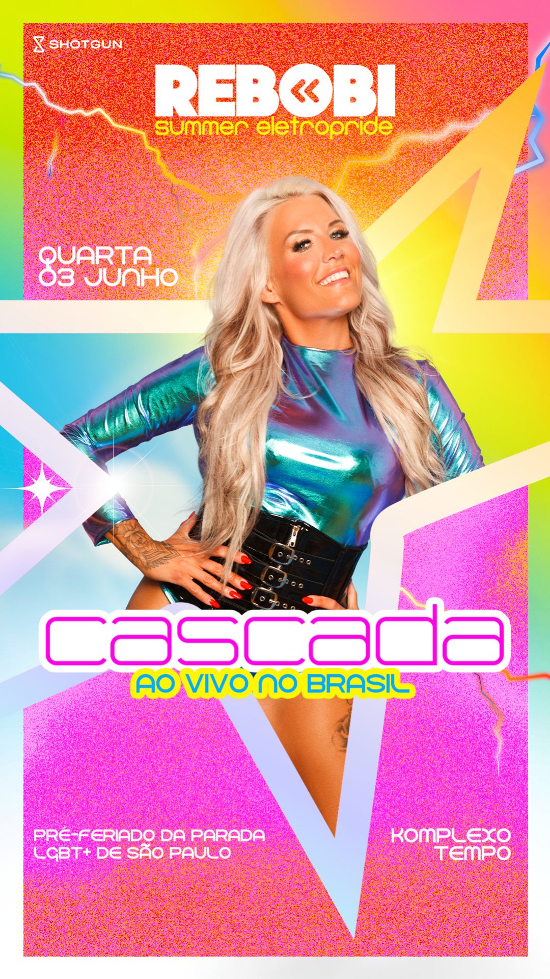 Cascada — Rebobinights EletroPride Komplexo Tempo 2026