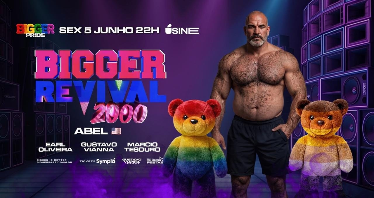 Bigger Revival 2000 com Dj Abel (usa) Sexta, 5 Junho, 22 Horas Usine Club