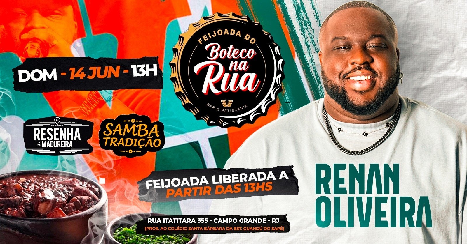 Feijoada do boteco na rua