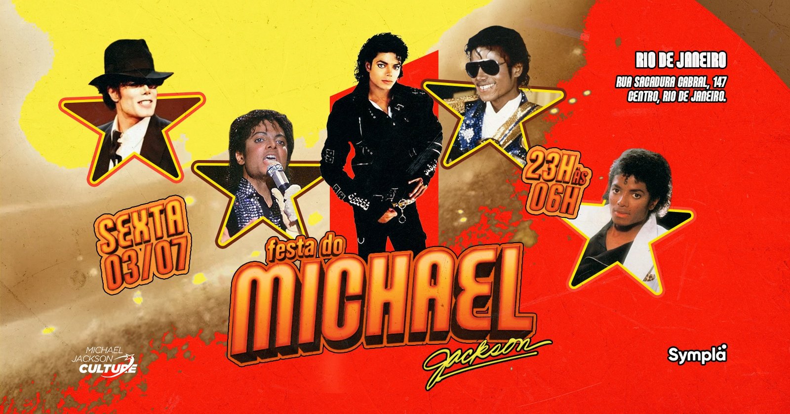 ESTREIA: Festa do Michael Jackson no Rio de Janeiro Rua Sacadura Cabral, 147
