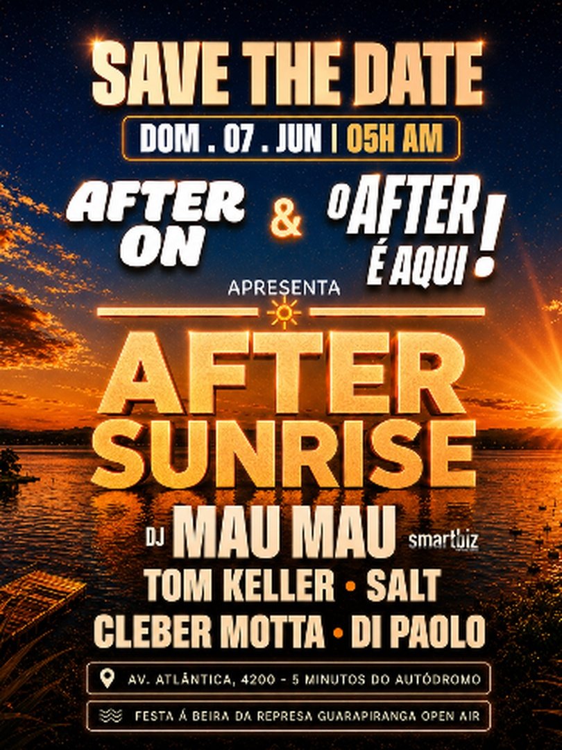 After Sunrise na Represa Open Air
