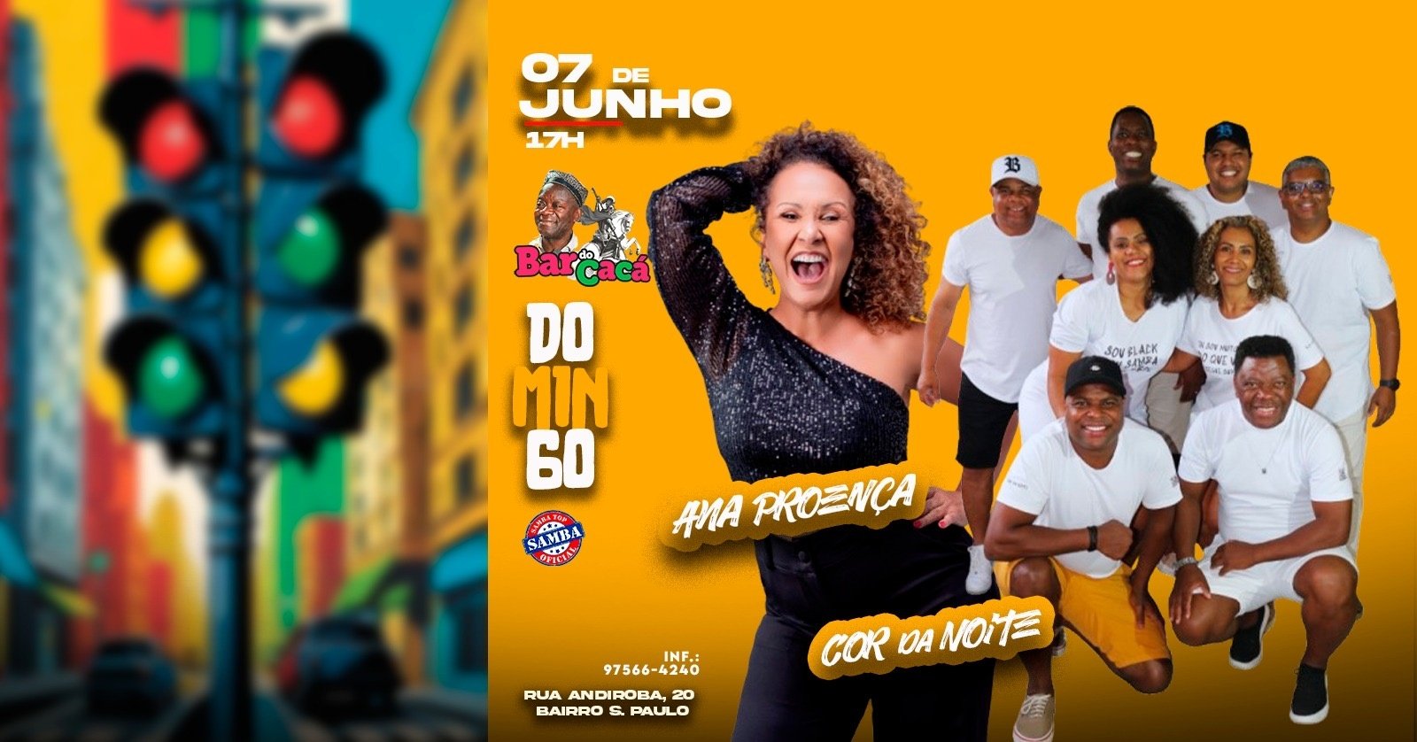 DOMINGO Samba com Cor da Noite e Ana Proença
